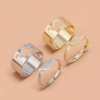 Zinc Alloy Open Finger Ring, 2 stuks & mode sieraden & voor vrouw, meer kleuren voor de keuze, Verkocht door Stel