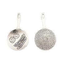 Zinc Alloy Pendants plated silver color Sold By Bag