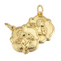 Brass Jewelry Pendants gold color plated Approx 3mm Sold By Lot