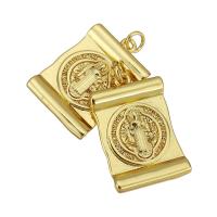 Brass Jewelry Pendants gold color plated Approx 2mm Sold By Lot