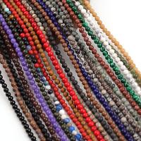 Mixed Gemstone Helmet, Luonnonkivi, Pyöreä, kiiltävä, tee-se-itse, enemmän värejä valinta, 4mm, 95PC/Strand, Myyty Per 38 cm Strand