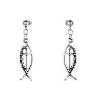 Titanium Staal Earring, mode sieraden, Verkocht door pair