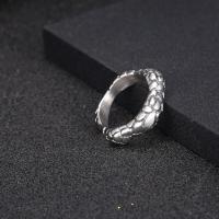 Titantium Steel Finger Ring, Titanium Steel, divat ékszerek & különböző méretű a választás, az eredeti szín, 6.40mm, Által értékesített PC