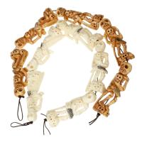 Ox Bone Bead, Skeleton, fler färger för val, 28x83x15mm, 5PC/Strand, Såld Per Ca 16.33 inch Strand