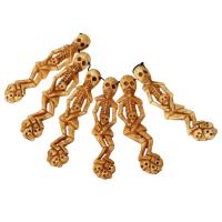 ox Bone Pendel, Skeleton, jord gul, 24x110x8mm, 6pc'er/Strand, Solgt Per Ca. 5.11 inch Strand