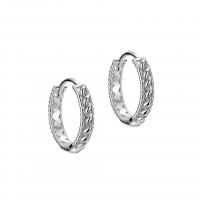 925 sterling silver Huggie Hoop Earring, plated, olika storlek för val & för kvinna, fler färger för val, Säljs av Par