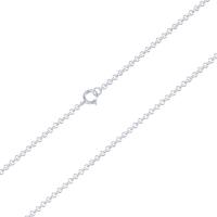 925 Sterling Silver Necklace Chain platinum plated Unisex Sold By Strand