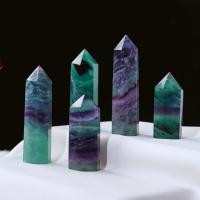 Fluorite colorée Quartz Points, poli, naturel & normes différentes pour le choix, Vendu par PC