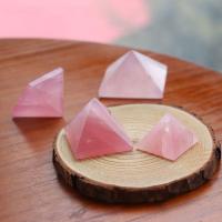 Rose Quartz pyramide Dekoration, poleret, naturlige & forskellig størrelse for valg, Solgt af PC