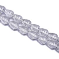 Naturlige klar kvarts perler, Clear Quartz, Teardrop, du kan DIY, klar, 8x12mm, 28pc'er/Strand, Solgt Per 38 cm Strand