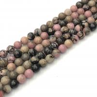 Perline Rhodonite, Cerchio, lucido, DIY, colori misti, Venduto per 38 cm filo