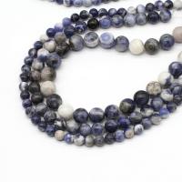 Perline Sodalite, Cerchio, DIY, blu, Venduto per 38 cm filo