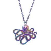 Sinc Alloy Pendants Ainmhithe, Octopus, ildaite plátáilte, jewelry faisin, il-daite, 24x3x20mm, Díolta De réir PC