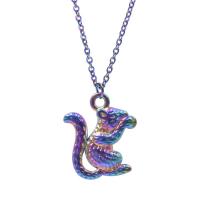 Zinc Alloy Animal Pendler, Squirrel, farverig forgyldt, mode smykker, flerfarvede, 15x4x17mm, Solgt af PC