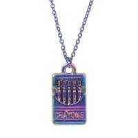 Pendentifs en alliage de zinc, Cigarette, Placage coloré, bijoux de mode, multicolore, 9x3x17mm, Vendu par PC