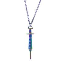 Sinc Alloy Pendants, ildaite plátáilte, jewelry faisin, il-daite, 14x4x62mm, Díolta De réir PC