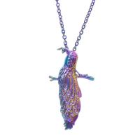 Zinc Alloy Animal Pendler, Peacock, farverig forgyldt, mode smykker, flerfarvede, 33x4x60mm, Solgt af PC