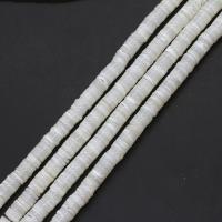 Prirodni White Shell perle, Bijela Shell, Stan Okrugli, možete DIY, bijel, 8x8x2mm, Prodano Per 38 cm Strand