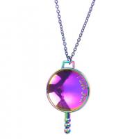 Zinc Alloy Pendants colorful plated fashion jewelry multi-colored Length 45 cm Sold By PC