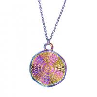 Zinc Alloy Pendants colorful plated fashion jewelry multi-colored Length 45 cm Sold By PC