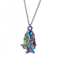 Zinc Alloy Animal Pendants Dog colorful plated fashion jewelry multi-colored Length 45 cm Sold By PC