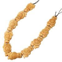 ox Bone Bead, Cat, 22x34mm, Ca. 10pc'er/Strand, Solgt Per Ca. 13.4 inch Strand