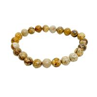 Picture Jasper Armbånd, Unisex, blandede farver, Længde Ca. 15 inch, Solgt af PC