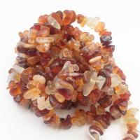 ädelsten chips, Red Agate, polerad, DIY, röd, 6x15mm, Såld Per 80 cm Strand