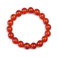 Red Agate Armbånd, Unisex & anti-træthed, rød, Solgt Per 19 cm Strand