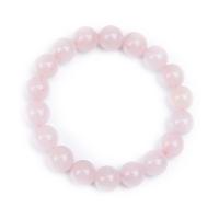 Quartz Náramky, Rose Quartz, unisex & anti-únava, růžový, Prodáno za 19 cm Strand