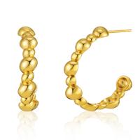 Pendientes de Perno en Latón, metal, chapado en oro de 18 K, Joyería & para mujer, dorado, 22mm, Vendido por Par