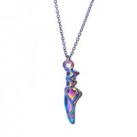 Zinc Alloy Pendants colorful plated fashion jewelry multi-colored Length 45 cm Sold By PC