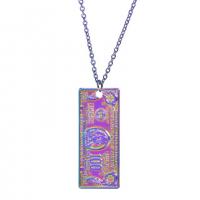 Zinc Alloy Pendants colorful plated fashion jewelry multi-colored Length 45 cm Sold By PC