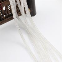 Grânulos de quartzo natural clara, Cristal branco, Roda plana, polido, DIY, 2x4mm, Aprox 160PCs/Strand, vendido para Aprox 15.35 inchaltura Strand