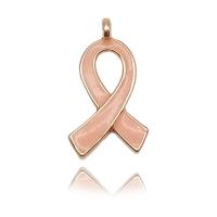 Emaille hangers met zink legering, Zinc Alloy, glazuur, roze, 12x21mm, Verkocht door PC