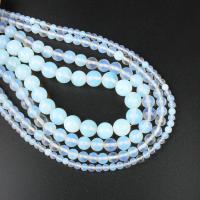 Zee Opaal Kralen, Sea Opal, Ronde, gepolijst, DIY, duidelijk, Per verkocht 39 cm Strand