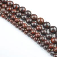 Jasper fedelspato grânulos, Pedra vermelha, Roda, polido, DIY, vermelho, vendido para 39 cm Strand