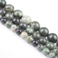 Grain stenen kralen, Grain Stone, Ronde, gepolijst, DIY, groen, Per verkocht 39 cm Strand