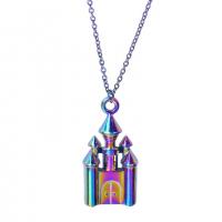 Zinc Alloy Pendants colorful plated fashion jewelry multi-colored Length 45 cm Sold By PC