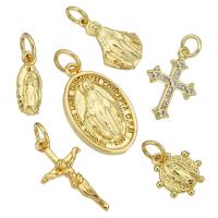 Brass Jewelry Pendants gold color plated Sold By Lot