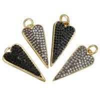 Cubic Zirconia Micro Pave Brass Pendant plated micro pave cubic zirconia Approx 2mm Sold By Lot