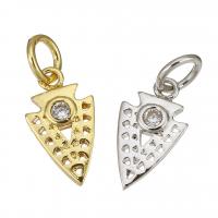 Cubic Zirconia Micro Pave Brass Pendant plated micro pave cubic zirconia Approx 3mm Sold By Lot