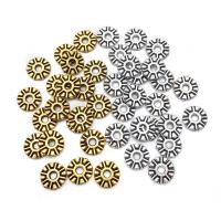 Zinc Alloy Spacer Kralen, Sneeuwvlok, plated, DIY, meer kleuren voor de keuze, 9x1.50mm, Verkocht door PC