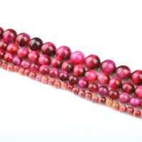 Tiger Eye Kralen, Ronde, gepolijst, DIY, rose camouflage, Per verkocht 39 cm Strand