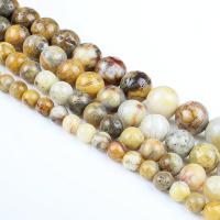 Natuurlijke crazy agaat kralen, Ronde, gepolijst, DIY, gemengde kleuren, Per verkocht 39 cm Strand