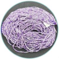 Luonnollinen Ametisti helmiä, Pyöreä, kiiltävä, tee-se-itse & kasvot, violetti, Myyty Per 39 cm Strand