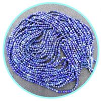 Lapis lazuli perler, Runde, poleret, du kan DIY & facetteret, blå, Solgt Per 39 cm Strand