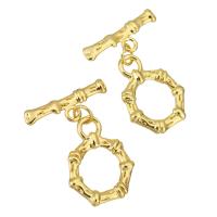 Chiusura Toggle in ottone, placcato color oro, 27mm, 10PC/lotto, Venduto da lotto