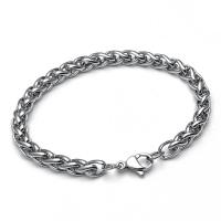 Titanium ocel Chain Necklace, vypalovací lak, módní šperky & DIY & unisex & různé velikosti pro výběr, Původní barva, Prodáno By Pair