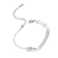 Zinklegering armbandkettingen, Zinc Alloy, met Edelsteen, mode sieraden, Lengte 19.5 cm, Verkocht door PC